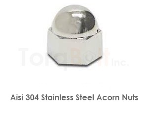 Aisi 304 Stainless Steel Acorn Nuts