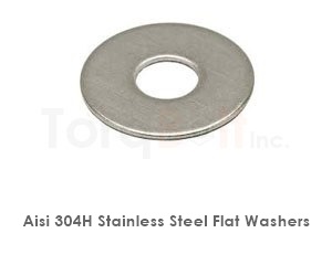 Aisi 304h Stainless Steel Flat Washers