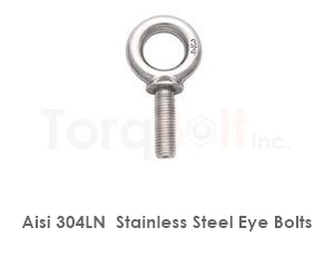 Aisi 304ln Stainless Steel Eye Bolts