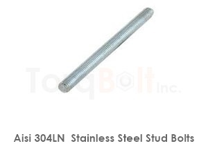 Aisi 304ln Stainless Steel Stud Bolts