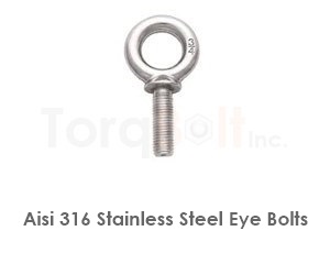 Aisi 316 Stainless Steel Eye Bolts