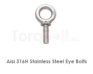 Aisi 316h Stainless Steel Eye Bolts
