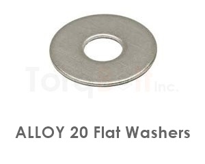 Alloy 20 Flat Washers