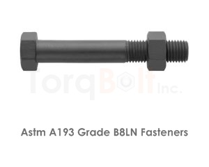 Astm A193 Grade B8LN Bolts / ASME SA193 Grade B8LN Bolts