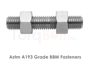 Astm A193 Grade B8M Bolts / ASME SA193 Grade B8M Bolts