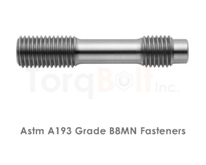 Astm A193 Grade B8MN Bolts / ASME SA193 Grade B8MN Bolts