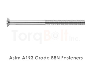 Astm A193 Grade B8N Bolts / ASME SA193 Grade B8N Bolts