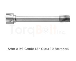 Astm A193 Grade B8P Class 1D Bolts / ASME SA193 Grade B8P Class 1D Bolts
