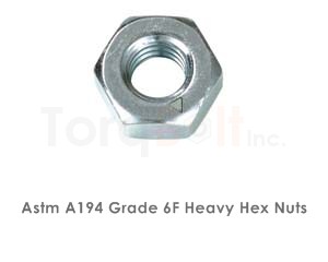 Astm A194 Grade 6F Heavy Hex Nuts / ASME SA194 Grade 6F Heavy Hex Nuts