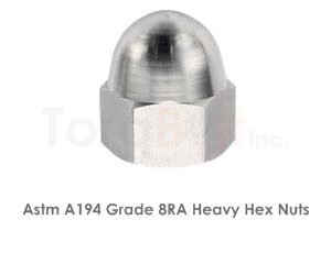 Astm A194 Grade 8RA Heavy Hex Nuts / ASME SA194 Grade 8RA Heavy Hex Nuts
