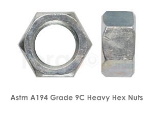 Astm A194 Grade 9C Heavy Hex Nuts / ASME SA194 Grade 9C Heavy Hex Nuts