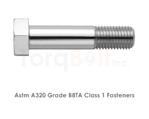 Astm A320 Grade B8TA Class 1 Bolts / ASME SA320 Grade B8TA Class 1 Bolts