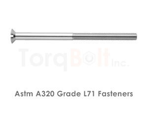 Astm A320 Grade L71 Bolts / ASME SA320 Grade L71 Bolts