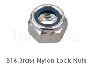 B16 Brass Nylon Lock Nuts