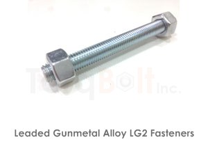 Leaded gunmetal LG2 Fasteners Heavy Hex Bolts Screws Studs Nuts Washers