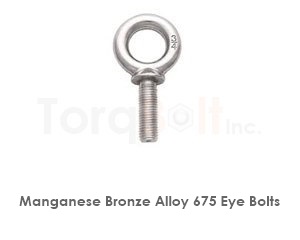 Manganese Bronze 675 Eye Bolts