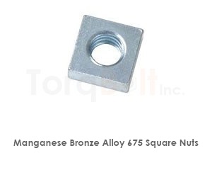 Manganese Bronze 675 Square Nuts