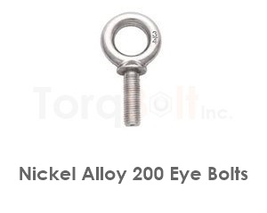 Nickel 200 Eye Bolts