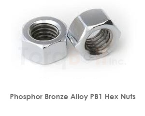 Phosphor Bronze Pb1 Hex Nuts