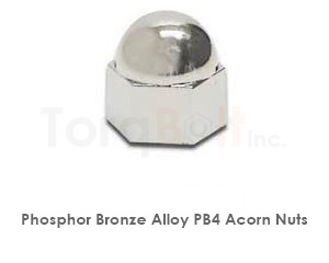 Phosphor Bronze Pb4 Acorn Nuts