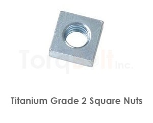 Titanium Grade 2 Square Nuts