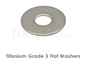 Titanium Grade 5 Flat Washers