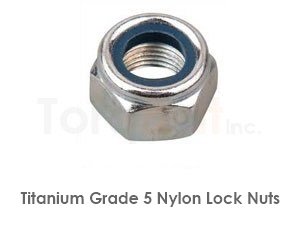 Titanium Grade 5 Nylon Lock Nuts
