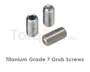 Titanium Grade 7 Set Screws
