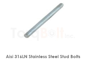 Aisi 316ln Stainless Steel Stud Bolts