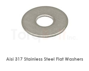 Aisi 317 Stainless Steel Flat Washers