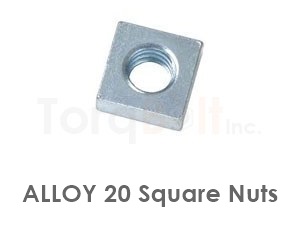 Alloy 20 Square Nuts