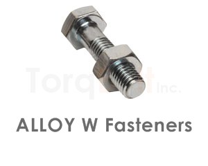 ALLOY W Fasteners like Heavy Hex Bolts Screws Nuts Washers