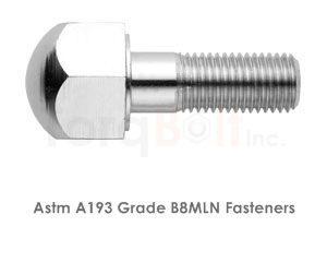 Astm A193 Grade B8MLN Bolts / ASME SA193 Grade B8MLN Bolts