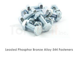 Leaded Phosphor bronze 544 Fasteners Heavy Hex Bolts Screws Studs Nuts Washers